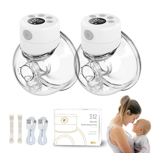 Wearable Electric Breast Pump Silent Invisible Hands Free Breast Pump BPA-free